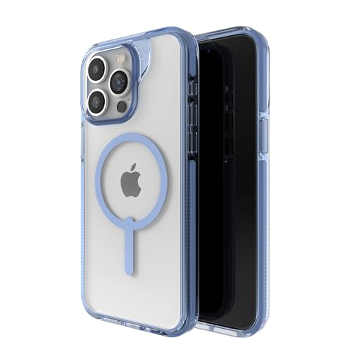 Image of ZAGG Santa Cruz Snap iPhone 15 Pro Max Case - MagSafe Phone Case, Drop Protection (13ft /4m), Durable Graphene, Anti-Yellowing, and Scratch-Resistant Phone Case, Blue