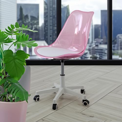 El Mejor Listado de Sillas para Vanity , listamos los 10 mejores. 44 Bossa Silla de Escritorio Oficina Comedor Acrílica de Alta Calidad Hug Rosa