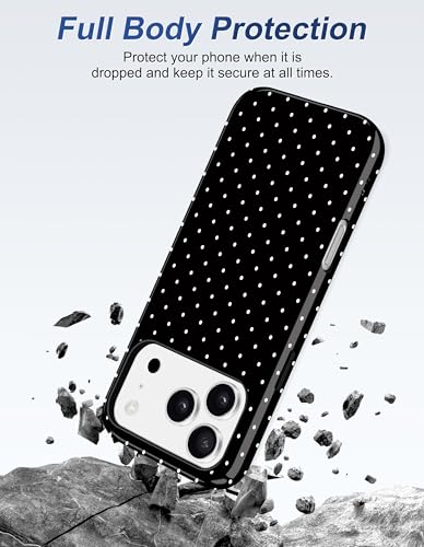 Coque de téléphone magnétique à pois pour iPhone 17 Pro Max - 4