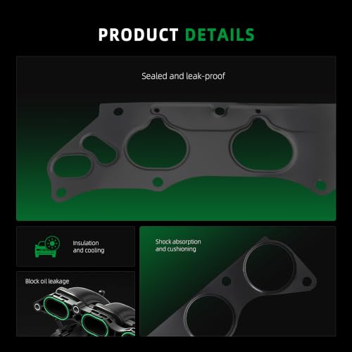 Image of Intake Manifold Gasket Set, for Acura TSX 2004-2008, for Honda Accord 2003-2007, for CR-V 2007-2009, for Element 2003-2011, 2.4L, OE MS96473, MS19474, MS 96473, MS 19474