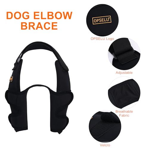 Dog Shoulder Brace for Canine Elbow and Shoulder Support, Elbow Hygroma, Dysplasia, Osteoarthritis, Elbow Calluses, Pressure Sores and Shoulder Dislocation, Dog Leg Brace Front (L) - Image 4