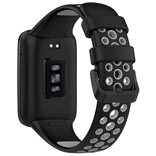 Bracelet Xiaomi Mi Band 7 Pro en silicone noir contre les irritations de la peau