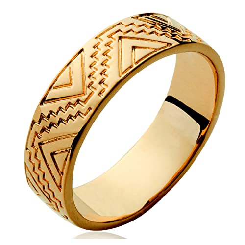 Anillo inca bañado en oro talla 54 para mujer 2
