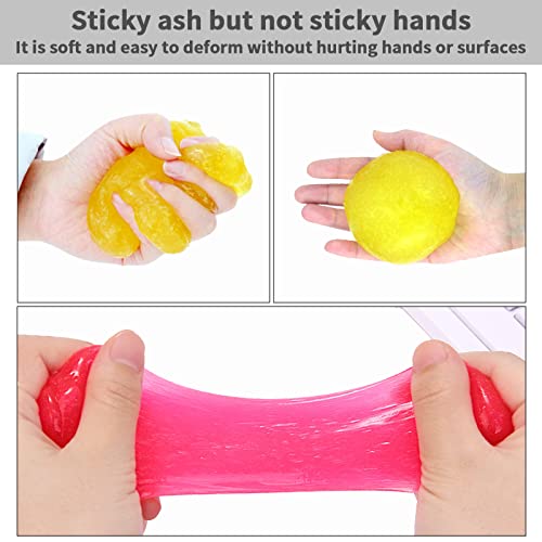 Boltry 2Packs Cleaning Gel For Car, Cleaning Kit Universal Automotive Dust Car Crevice Cleaner Interior Detail Keyboard Putty Cleaner For Car Air Vents, Pc Cleaning (Red+Yellow) #TOP2