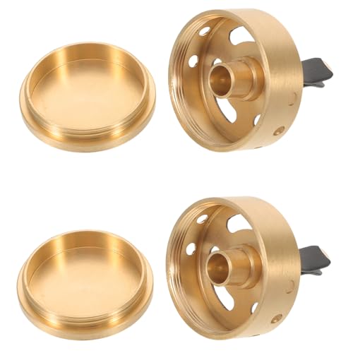 OUNONA Clips para Ventilación de Coche 2 Piezas Difusores de Aroma Clip para Aceites Esenciales para Aire Acondicionado, Accesorio para Interior de Automóvil, Control de Olores