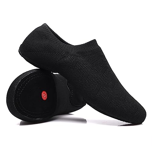 Scarpe da Ballo Classica in Maglia Donne Slip-On Suola Divisa Pantofole da Ballerina Ginnastica Jazz Scarpette da Danza