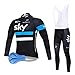 XM Abbigliamento Ciclismo Set Tuta Ciclismo Uomo Completo Ciclismo Per Bici Da MTB Con Imbottiti in 3D Gel Traspirante e Ad Asciugatura Rapida Nero (Blu, M)
