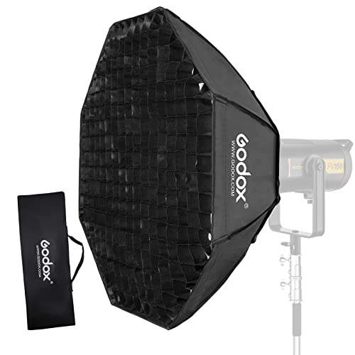 Godox Octagon Softbox 94.0 cm 95 cm Bowens Mount and Honeycomb Grid Softbox para iluminação estroboscópica de estúdio fotográfico monolight