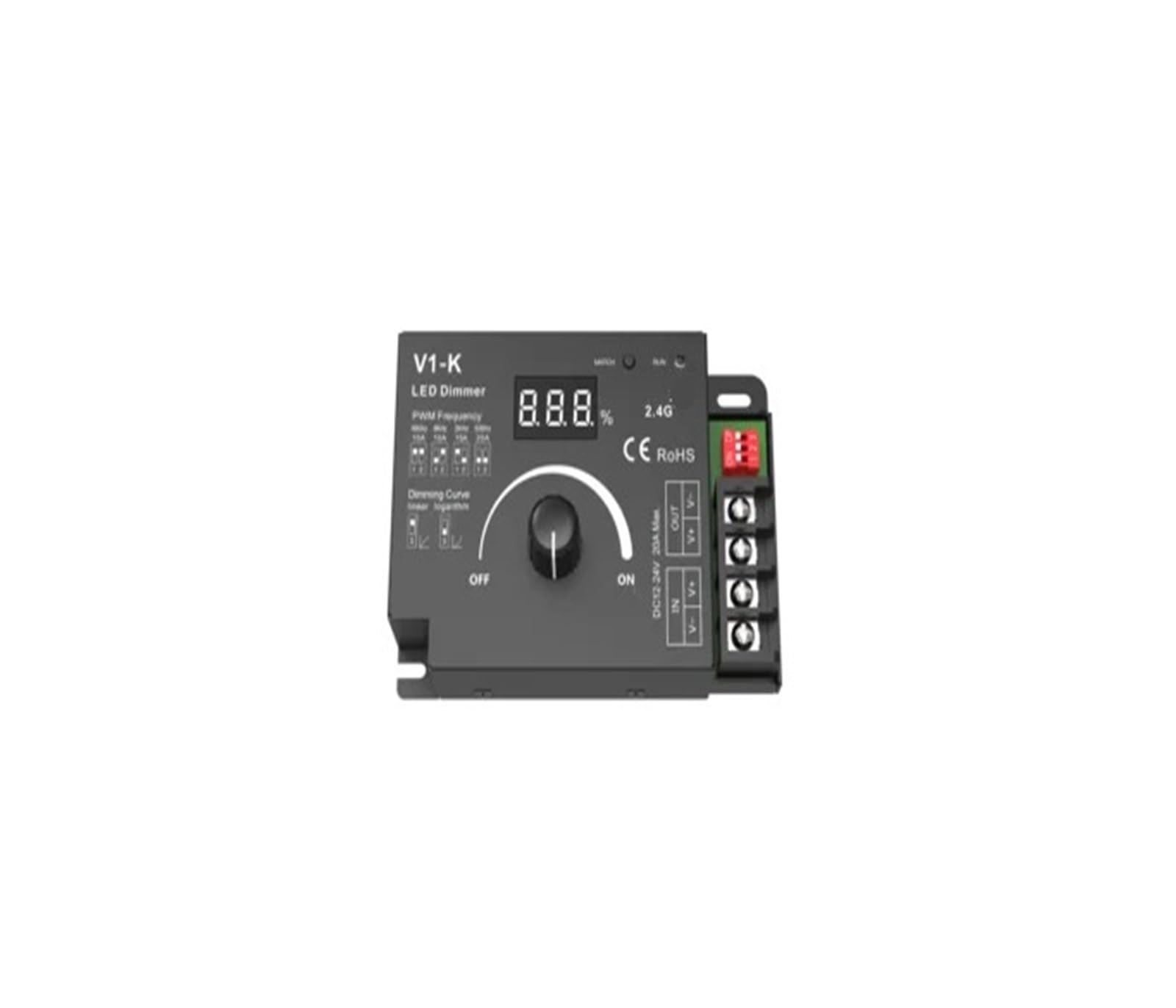 Variateur tactile LED V1-K 20A PWM gradation fluide sans scintillement
