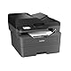 Brother MFC-L2860DW 4-in-1-Multifunktions-Laserdrucker, 34 ppm, Duplexdruck, 6,8 cm Touchscreen-Farbdisplay, Fast Ethernet, WLAN mit 5 GHz und USB 2.0