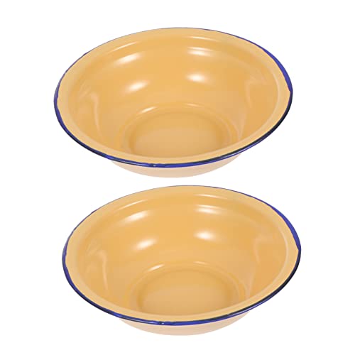 ULTECHNOVO 2Piezas Esmalte Vintage de Espesorado Hogar Acampadas Duraderos Prácticos Perfectos Actividades