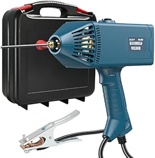 Upgraded Handheld Welding Machine,SeeSii 250Amp Portable ARC Welder Gun 110V Handheld Stick Welder IGBT Inverter LCD Digital Display Fit for 3/32