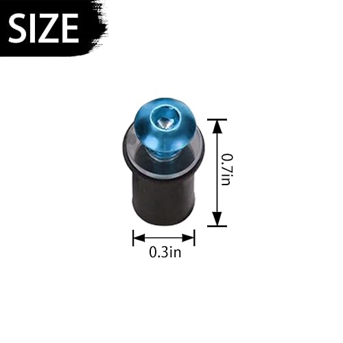 Miniatura 2 de Kit de 10 tornillos para parabrisas de motocicleta aleación de aluminio pernos de montaje para carrocería de motocicleta compatible con carenado de