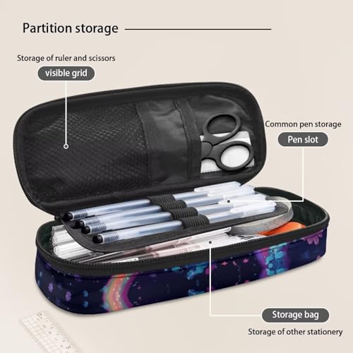 Image of Elephant Pencil Case for Girls Boys Kids Pen Bag School Pencil Pouch Sturdy Pen Holder Box Stationery Organzier Markers Cases Women Men School Office Gifts