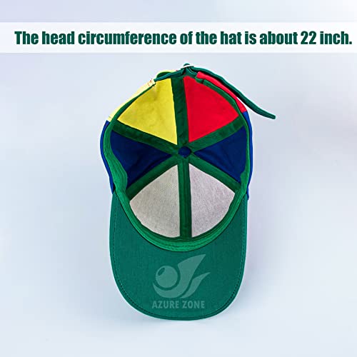 Azure Zone, Boné de hélice destacável multicolorido, chapéu de helicóptero, boné de beisebol ajustáv