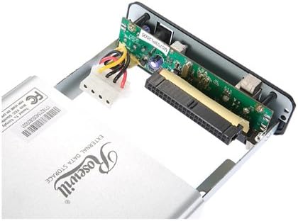 Rosewill RX35-AT-IU SLV Aluminum 3.5-Inch Silver USB 2.0 External Enclosure