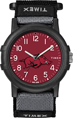 Image of Timex Unisex Collegiate Recruit 38mm Watch - Tennessee Volunteers with Black Fabric Strap