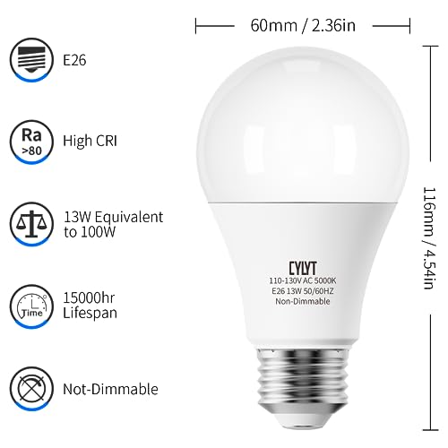 Cylyt 100W Equivalent Bright Led Light Bulbs thumb #2