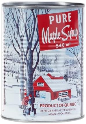 Brien 100% Pure Maple Syrup | Gluten Free Vegan Syrup | Maple Syrup Dispenser Refill | Real Maple Syrup Can Product From Canada 540ml / 18.25 Ounces