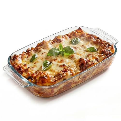 Glass Baking Dish 2.7 Quart Casserole Dishes for Oven About 9x13 inches