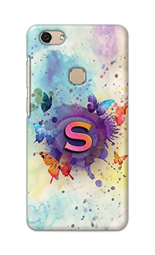Image of PRINTFIDAA� Printed Hard Back Cover Case for Vivo V7 Back Cover (Alphabet S) -2808
