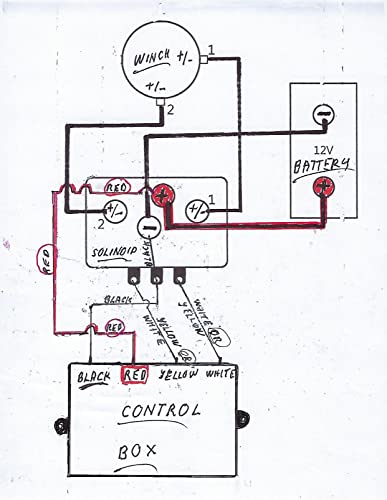 AMOPA Combo Relé Solenoide para Winch 12V Negro con Receptor y Control Remoto miniatura 3