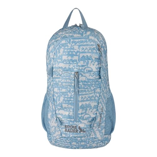 Image of Eddie Bauer Stowaway Packable Backpack | Travel | Outdoor | Lightweight | Foldable | Durable | Ripstop Polyester | 20L - Blue Fog