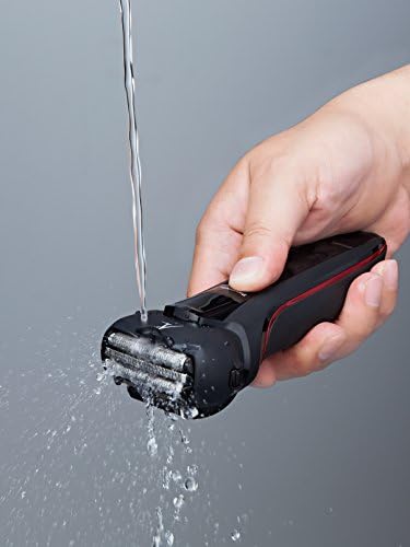 Panasonic ES-LL21 Hybrid Wet & Dry Electric 3-Blade Shaver with Trim Attachment for Men (2 Pin Plug), Black
