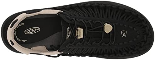 KEEN Men's Uneek Classic Two Cord Sandals, Black/Plaza Taupe, 10.5 | Image 4