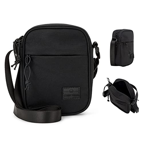 Bolsa de hombro pequeña negra JOHNNY URBAN banderola impermeable de viaje