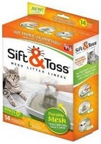 Pet As Seen On TV Sift & Toss Mesh Litter Liners(Size- X large), large cat litter boxes, cat litter Supply Store/Shop