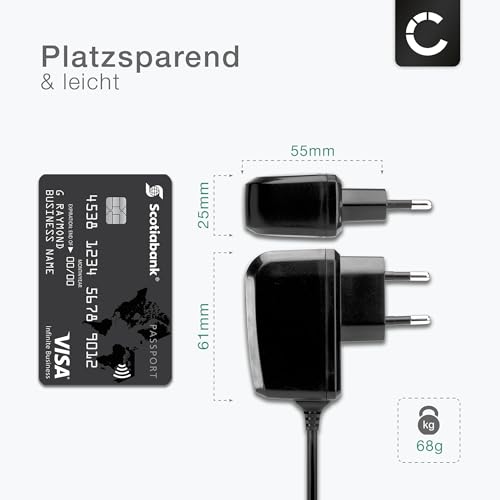 CELLONIC, 5V Ladegerät kompatibel mit Sony PSP 1 (PSP-1000), PSP Slim & Lite 2 (PSP-2000), PSP Slim & Lite 3 (PSP-3000), PSP Street (PSP-E1000) Netzteil 4.0mm x 1.7mm Stecker 1A