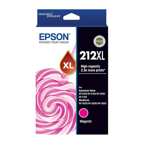 Cartouche d'encre magenta 212XL idéale pour imprimer les dossiers scolaires à la maison