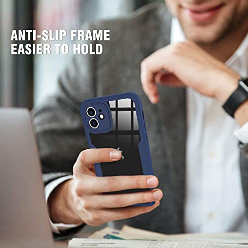 Urarssa Compatible with iPhone 11 Case Full Body Clear Design with Built-in Screen Protector Shockproof Anti-Scratch Rugged Phone Case 360 Protective Cover for iPhone 11 6.1 inch, Blue by Urarssa - Image 7