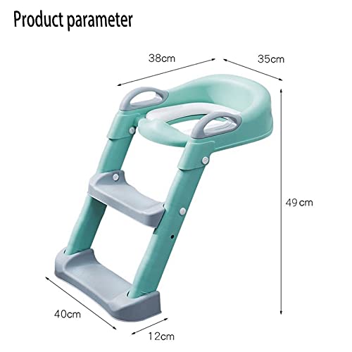 Toilet Trainingszitje, Met Stapruk, Opvouwbare Kinderen Toilettraining Toilet, Geschikt For Jongens En Meisjes… - Afbeelding 3