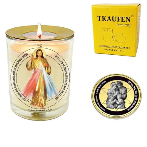 Jesus Christ Divine Mercy Prayer Candle 50H