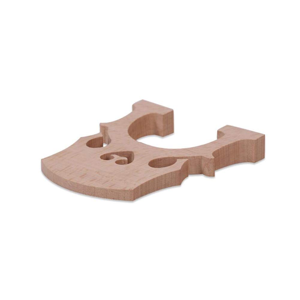 WANDIC Cello Bridge, 4/4 Maple Cello Parts Fitted Bridge or Musical Instrument Accessory, Size 104x88mm
