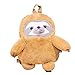 Esdlajks Rucksack-Geldbörse für Frauen Rucksack Für Mädchen Nette Sloth Puppe Plüsch Puppe Puppe Hug Bär Puppe Sloth Rucksack Kreative Lustige Puppe Kinder Jungen Und Mädchen (Height : 32cm)