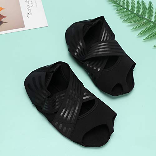 1 Par Meias De Barra De Balé Meias Antiderrapantes Meias De Ioga Pilates Meias Sem Dedos Meia Barra