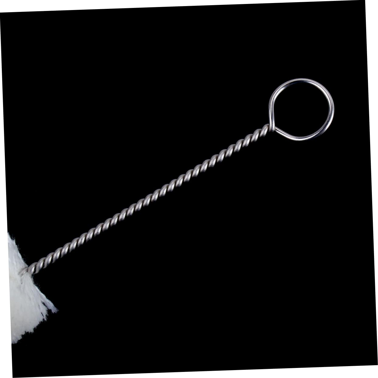 Toddmomy Cleaning Brush for Woodwind Trumpet Mouthpiece Cleaner Fluff Brush with Metal Handle