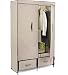 Honey-Can-Do WRD-01274 Ultra-Deluxe 43-Inch Wide Storage Closet with Heavy Duty Doors, Cream