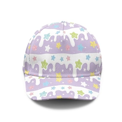 Cndexd Kids Fashion Star Baseball Cap Lightweight Adjustable Sun Hat Print Outdoor Camping Hiking Hat for Youth