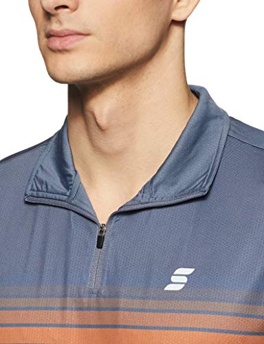 Image of Amazon Brand - Symactive Men's Printed Regular Polo (SS20-SATV-48 Mid Grey Medium