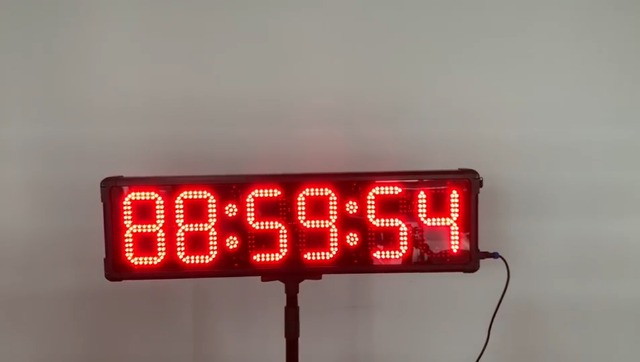 Cronómetro digital impermeable para exteriores YZ de 8 pulgadas, con pantalla grande LED, de una o dos caras, para eventos deportivos, gimnasios y maratones, con control remoto (de una cara) miniatura 7
