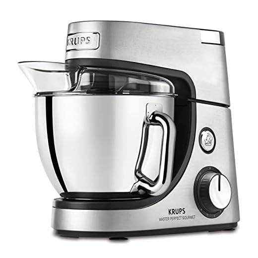 KRUPS Master Perfect Gourmet Robot de cocina, 1100 W, 4.6 litros, acero cepillado, plata