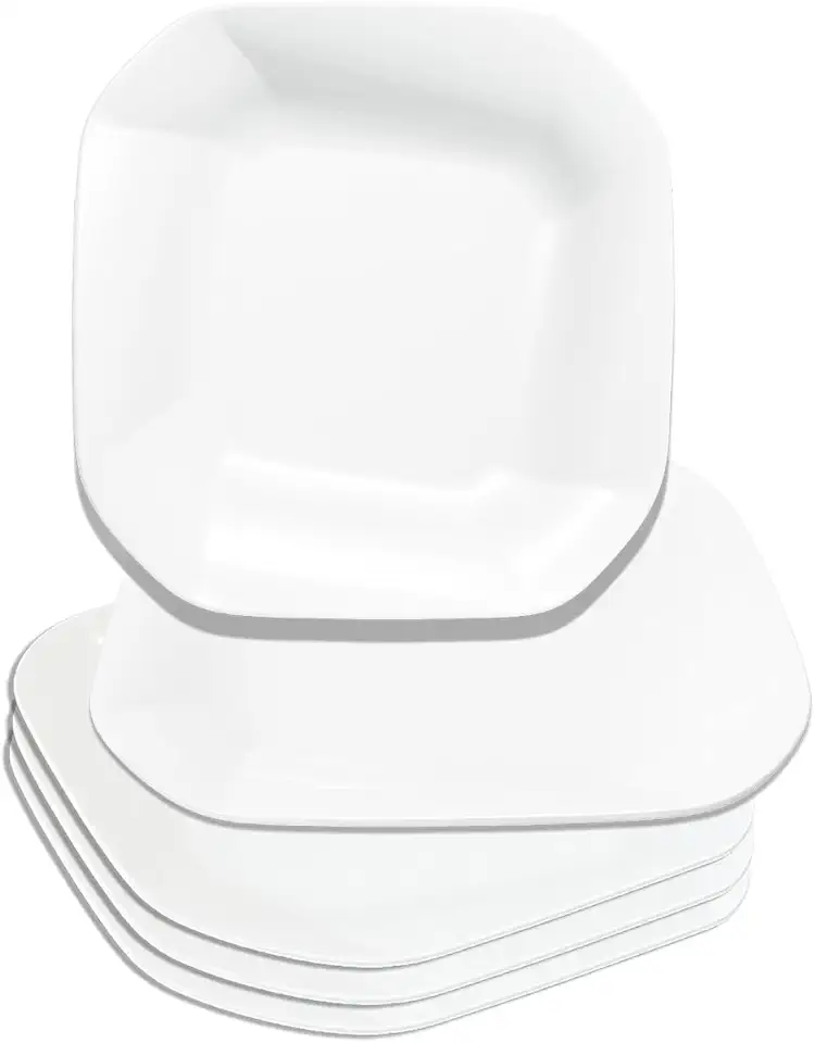 Kit 30 Pratos Grandes Descartáveis 23cm - Design Espiral, Alta Resistência para Refeições e Festas