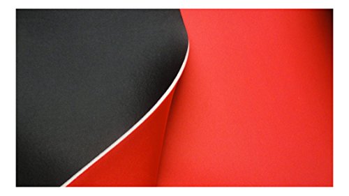 Fabrics de City negro/rojo 5 mm Neopreno plástico Double Face neopreno elástico plástico policíclicos, 2900 Cover