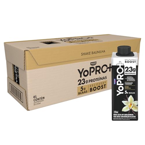 Pack YoPRO Bebida Láctea UHT Baunilha 23g de Proteínas 250ml - 24 Unidades