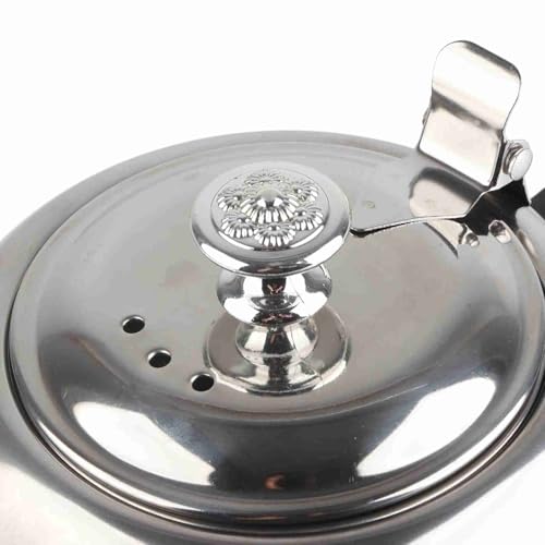 Haosie 2L Stainless Steel Teapot - Durable Metal Catering Tea Pot with Strainer for Induction Hob & Coffee Serving - Image 9