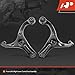 A-Premium 2 x Front Lower Control Arm, with Bushing, Compatible with Hyundai Accent 2006-2011, Kia Rio 2006-2011, Rio5 2006-2011